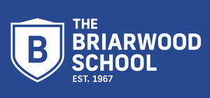 Briarwood Logo on blue background